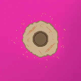 sand scatter, sparse arrangement