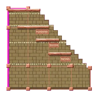 stairs downward, intact