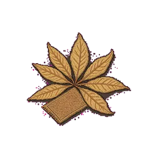 dry leaves, clustered arrangement