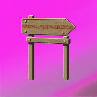 clean wayfinding sign without text