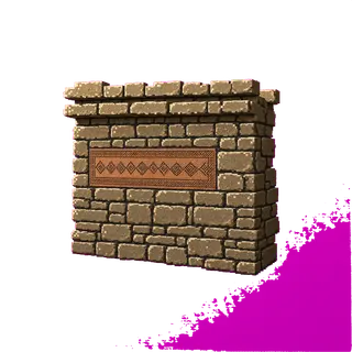 clean stone wall section