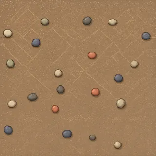clean river pebbles
