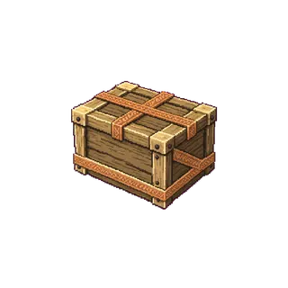 weathered wooden crate