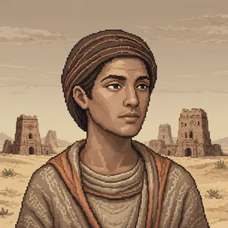 original adult caretaker, calm expression