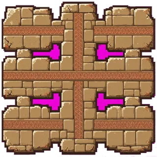 wall cross junction, weathered