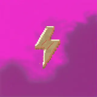 lightning bolt, plain design