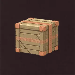 clean wooden crate