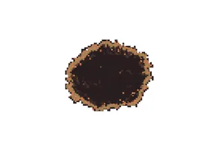 scorch mark, sparse arrangement