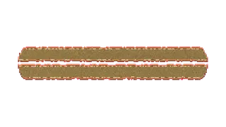 wheel tracks, elongated arrangement