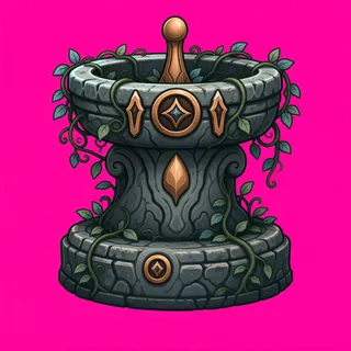 overgrown relic pedestal