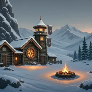 quiet camp at dusk