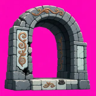 damaged archway