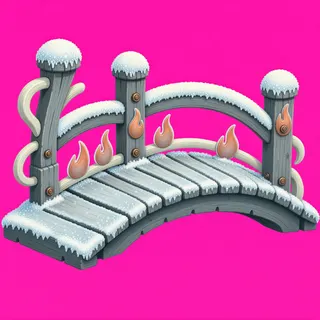 frosted small bridge