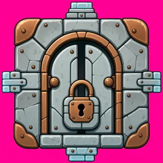 door locked, intact