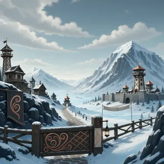 border overlook at daylight