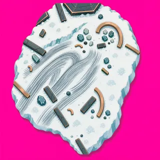 scuff marks, clustered arrangement