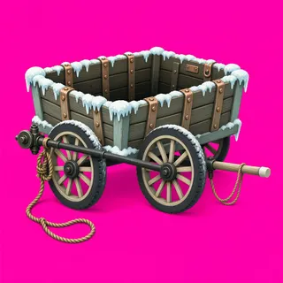 frosted abandoned cart