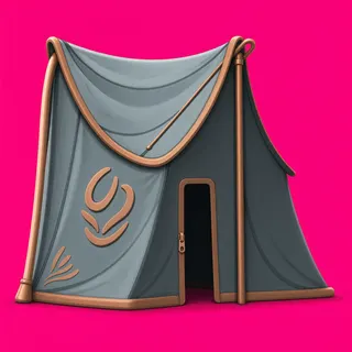 weathered tent