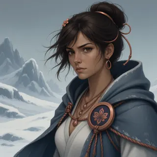 original adult healer, determined expression