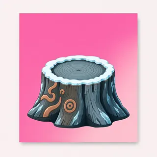 clean tree stump