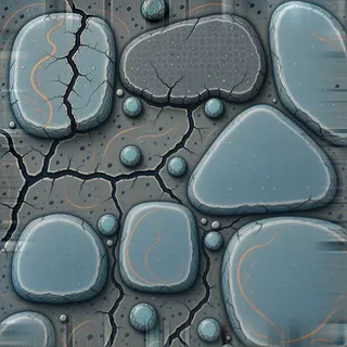 damp exposed rock