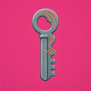 key, plain design