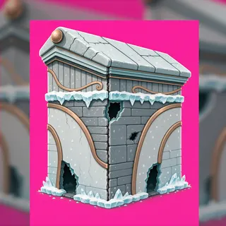 roof outer corner, damaged