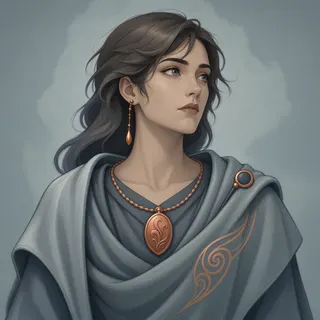 original adult healer, calm expression