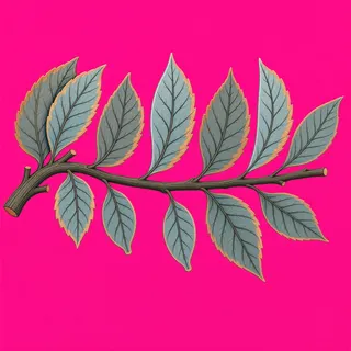 dry leaves, elongated arrangement