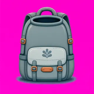 backpack, plain design