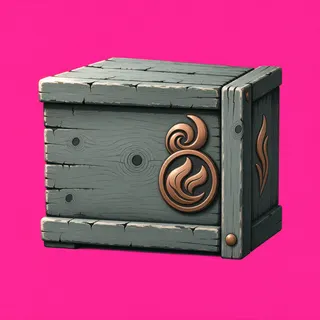 weathered wooden crate