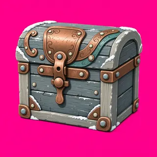 weathered storage chest