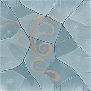 damp frosted ice
