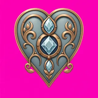 heart, ornate design