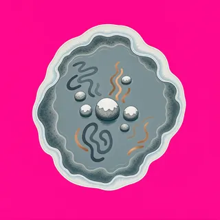 shallow puddle, irregular arrangement