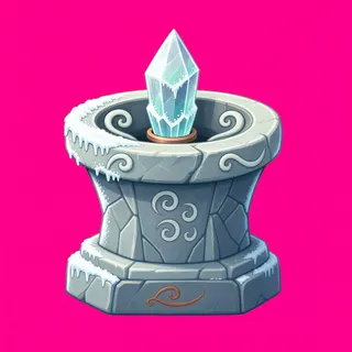 frosted relic pedestal