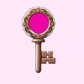 key, rare accent design
