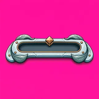 empty status bar frame, pressed state