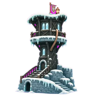 frosted watchtower