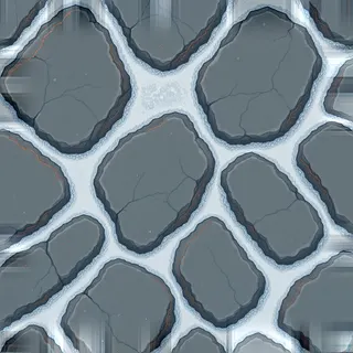 frosted exposed rock