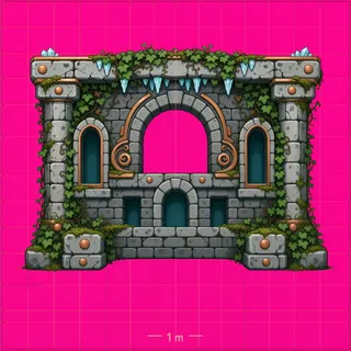 bridge entrance, overgrown
