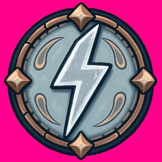 lightning bolt, plain design