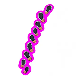 footprints, clustered arrangement