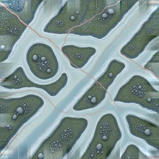 overgrown frosted ice