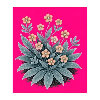 small weeds, irregular arrangement