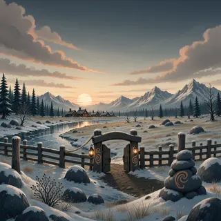 resource clearing at dusk
