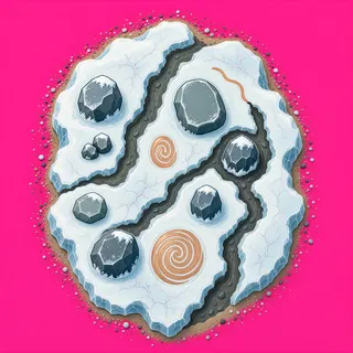 sand scatter, dense arrangement