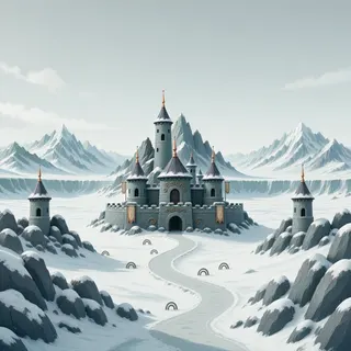 distant stronghold at daylight