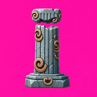 weathered broken pillar