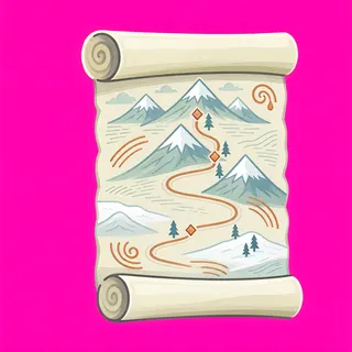 quest scroll, plain design